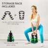 SPORTNOW Dumbbells Set with Carry Storage Rack, Set of 6 Weights for Home Gym, Kettlebell Training Weight Lifting Exercise, 2 x 1kg, 2 x 2kg, 2 x 3kg, Grey