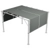 Outsunny 2 PCS Pergola Canopy Replacement, 4.9 x 1.2m UV Protection Pergola Cover, Easy to Install, for 3 x 3(m) Pergola, Dark Grey
