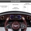 HOMCOM Bentley GT Licensed 12V Electric Car for Kids, Kid's Electric Ride on with Remote Control, Ride on Car with LED Lights, Music, for 3-5 Years, White