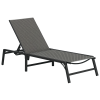 Outsunny Foldable Outdoor PE Rattan Sun Lounger, Patio Wicker Recliners Lounge Chair w/ 5-Level Adjustable Backrest, for Poolside, Garden, Grey