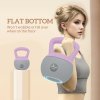SPORTNOW Soft Kettlebell, 12kg Kettle Bell with Non-Slip Handle for Home Gym Weight Lifting and Strength Training, Purple and Grey