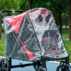 PawHut Dog Stroller Rain Cover, Cover for Dog Pram Stroller, Buggy for Large, Medium Dogs w/ Rear Entry