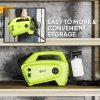 Outsunny 1600W High Pressure Washer, 130 Bar Pressure, 390 L/h Flow, Portable Power Washer Jet Wash Cleaner with Adjustable Nozzle, 6M Hose, Handle for Home Patio Car Driveway, Green