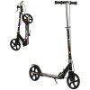 HOMCOM Kids Scooter, Foldable Stunt Scooter with Adjustable Height, Brake for Ages 7-14 Years - Black
