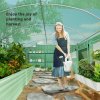 Outsunny 6 x 3 x 2m Polytunnel Greenhouse with 3 Roll-up Doors and Mesh Windows, Walk-in Garden Tunnel Warm House Tent with UV-resistant PE Cover and Galvanised Steel Frame, Green