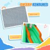 AIYAPLAY Bouncy Castle, Inflatable Bounce House Trampoline with 680W Blower, Water Slide, Splash Pool, Basketball Hoop, Ball Pits, Climbing Wall, Water Gun, Ring Toss, for Kids Outdoor Indoor