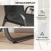 Outsunny Garden Bistro Set, 3 Piece Garden Furniture Set with Stackable Armchairs and SPC Board Coffee Table, Bistro Table and Chairs with Texteline Seats for Balcony, Porch, Black