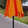 Outsunny 2.6M Garden Parasol Umbrella with Tilt and Crank, Outdoor Sun Parasol Sunshade Shelter with Aluminium Frame, Orange