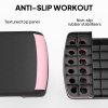 HOMCOM Aerobic Step, 10cm, 15cm & 20cm Height Adjustable Exercise Stepper for Exercise Workout, Nonslip Step Board Great for Home & Office, Black and Pink