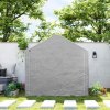 Outsunny 2 x 2 x 2 m Garden Shed Tent, Outdoor Storage Shed for Bike Motorbike Tool with Galvanised Steel Frame, Waterproof & UV-Resistant, Grey