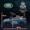 AIYAPLAY Land Rover Licensed 6V Kids Electric Ride On Car, 2-in-1 Sliding Car, Battery Powered Car with Headlights, Music, Horn, for 18-60 Months, Light Blue