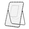 HOMCOM Foldable Football Rebounder Net, Large Football Goal Training Aid Soccer Kickback Target Zone Goal Play Adjustable Angles for  Kids & Adult Black