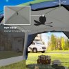 Outsunny 5-8 Person Camping Tent, Portable Dome Tent, Outdoor Screen House Sun Shelter, 360x355x215cm - Dark Blue/Green