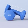 SPORTNOW Set of 2 Hex Dumbbells, Neoprene Weights Pair with Non-Slip Grip, Home Gym Fitness Training Equipment, 2 x 2kg, Blue