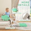 AIYAPLAY Sofa Slide for Kids, Toddler Slide with 130cm Extended Length, Non-Slip Pads, Indoor Kids Slide for Sofa, Bed, Stairs, Easy Assemble & Storage, Green