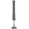 Outsunny Parasol Cover, Cantilever Umbrella Cover for 2-3.5 m Parasols, 420D Oxford Fabric Banana Umbrella Protector with Zipper for Outdoor Garden, Patio, Grey