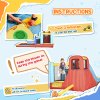 Outsunny 4 in 1 Kids Bouncy Castle with Slide Pool Trampoline Climbing Wall, Inflatable Bounce House with Blower Storage Bag, 4.35 x 2.45 x 2 m