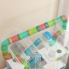 PawHut 4 Tier Hamster Cage with Tube, Exercise Wheel, Hut, Water Bottle, Food Dish, Ramps, DIY Design, Large Hamster Cage for Dwarf, Light Blue