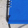 Outsunny 2 Piece Foldable Sun Loungers, Outdoor 4 Level Adjustable Backrest Reclining Chaise Chairs, Steel Frame Recliner Chair for Camping, Hiking, Navy Blue