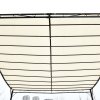 Outsunny 4 x 3 Meters Canopy Metal Wall Gazebo Awning Garden Marquee Shelter Door Porch - Cream