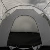 Outsunny 6-9 Man Large Tunnel Tent with 3 Bedroom, Living Area and Porch, 2000mm Waterproof Camping Tent, Portable with Bag, for Fishing Hiking Festival, Dark Grey