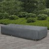 Outsunny 600D Oxford Outdoor Garden Furniture Sofa Set Cover, Waterproof Anti-UV Rattan Sun Lounger Protection Protector Cover, 200L x 73W x 35Hcm, Grey