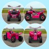 HOMCOM 6V Electric Quad Bike Kids Ride On All Terrain Vehicle with Forward Backward Function, for Ages 18-36 Months - Pink