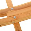 Outsunny 3(m) Wooden Hammock Stand, 1 Person Hammock Frame with Chain and Safety Buckles, Pine Wood Arc Stand for Garden, Patio, Outdoor and Indoor, Natural