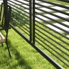 Outsunny 2.8 x 3(m) Metal Outdoor Pergola with Retractable Roof, Outdoor Gazebo Canopy Shelter with Grommet Holes for Garden, Patio, Lawn, Grey
