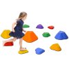 AIYAPLAY Kids Stepping Stones, 11 Piece Balance Stepping Stones for Kids, Heart-Shaped Non-Slip Stackable River Stones, Sensory Toy for Balance and Motor Skills, Indoor Outdoor Obstacle Courses