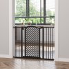 PawHut 74-105 cm Pressure Fit Safety Gate for Doorways and Staircases, Dog Gate, Pet Barrier for Hallways with Auto Close, Double Locking, 2 Extensions