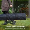 Outsunny 3 x 3(m) Pop Up Gazebo, Double-roof Garden Tent with Netting and Carry Bag, Party Event Shelter for Outdoor Patio, Dark Grey
