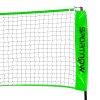 SPORTNOW 5M Portable Badminton Set, Height Adjustable Tennis Volleyball Net with 3 Shuttlecocks, 4 Rackets and with Carry Bag, Multi-Sports Badminton Net for Indoor Outdoor, Garden, Beach Games