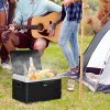 Outsunny 30L Car Refrigerator, Portable Compressor Car Fridge Freezer, Electric Cooler Box with 12/24V DC and 110-240V AC for Camping, Driving, Picnic, Down to -20°C, Grey and Black