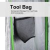 Outsunny Grow Tent Reflective Mylar Hydroponic with Adjustable Vents and Floor Tray for Indoor Plant Growing, 60 x 60 x 140 cm (24.5