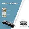 SPORTNOW Height Adjustable Basketball Hoop and Stand w/ Plastic Backboard and Weighted Base, Portable on Wheels, 2.6-3.1m, White