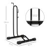 SPORTNOW Bike Rack, Vertical & Horizontal Bike Stand Bicycle Storage Stand with Adjustable Hooks, Fits 6