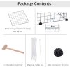 PawHut DIY Pet Playpen Metal Wire Fence 12 Panel Enclosure Indoor Outdoor Guinea Pig Bunny Small Animals Cage Black