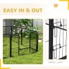 PawHut Dog Pen 8 Panels Puppy Pen Heavy Duty Pet Playpen for Indoor Outdoor for Dogs, Rabbits, Ducks 60cm High