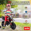 AIYAPLAY 12V Kids Motorcycle, Aprilia Licensed Kids Electric Motorbike with Training Wheels, Spring Suspension, LED Light, Music, USB, Kids Electric Bike for Boys, Girls, Red/Black