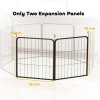 PawHut Dog Pen, 2 Panel Puppy Pen, Portable, Detachable, For Small Dogs, 60cm Tall, Black