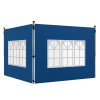 Outsunny Gazebo Side Panels with Window for 3x3(m) or 3x4m Pop Up Gazebo, 2 Pack Sides Replacement, Blue