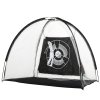 HOMCOM 2M Golf Hitting Practice Net Target Cloth For Backyard Garden Indoor & Outdoor Driving Range Chipping Net with Carry Bag for Sports Training