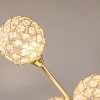 HOMCOM 5-Light Upright Floor Lamps for Living Room with Lampshade, Modern Standing Lamp for Bedroom, Bulb not Included, Silver