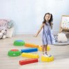 Outsunny 8 PCS Kids Stepping Stones Balance Beam w/ Non-Slip Surface and Bottom, Stackable Stepping Stones for Toddler
