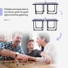 HOMCOM 6ft 182cm Mini Table Tennis Table Folding Ping Pong Table with Net Multi-Use Table for Indoor Outdoor Game, Blue