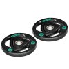 SPORTNOW 2 x 10kg Olympic Weight Plates, Tri-Grip Rubber Coated Barbell Weights Set w/ 2