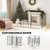 PawHut Dog Pen 6 Panels Puppy Pen Heavy Duty Pet Playpen for Indoor Outdoor for Dogs, Rabbits, Ducks 100cm High