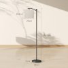 HOMCOM LED Floor Lamp, Stepless Dimmable Reading Standing Lamp with Magnetic Remote Control and 11 Colours Temperature & 11 Brightness Levels, 60 Min Timer for Living Room, Bedroom, Office, Black