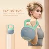 SPORTNOW Soft Kettlebell, 6kg Kettle Bell with Non-Slip Handle for Home Gym Weight Lifting and Strength Training, Grey and Green